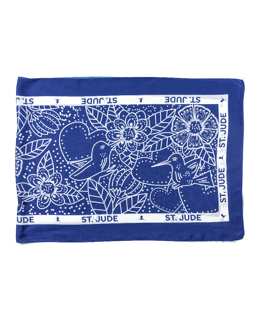 Primary image Hummingbird Garden Scarf – Blue